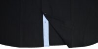 Übergrößen Kurzarm-Herrenhemd KAMRO Schwarz mit hellblauen Applikationen 3XL-12XL
