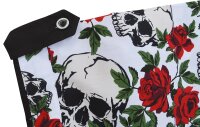 Übergrößen Kurzarm-Herrenhemd KAMRO Skull and Roses 8XL-14XL