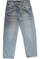 Übergrössen Helle Designer Jeans LAVECCHIA 5751 kräftige weiße Ziernähte