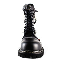 ANGRY ITCH-10-Loch Gothic Army Ranger Armee Leder Schuhe mit Stahlkappe  EU36-48