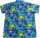 Übergrößen Kurzarm-Herren-Hawaiihemd KAMRO Blau/Gelb/Grün 14XL
