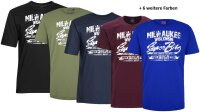 Übergrößen T-Shirt AHORN SPORTSWEAR 11 Farben Milwaukee weiß 3XL-10XL