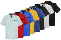 Übergrössen Hippes Polo-Shirt Kurzarm LAVECCHIA 7 Farben LV-1701