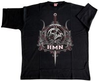 Übergrößen T-Shirt HONEYMOON Skull Red 3XL-15XL