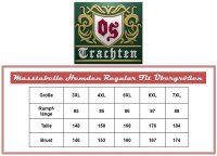 OS Trachten Kurzarmhemd mit Trachten-Stickerei  S-6XL