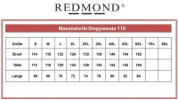 REDMOND Übergrößen Steppweste 6 Farben 2XL-6XL Regular Fit