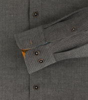 REDMOND Übergrößen Langarmhemd Schwarz 5XL Comfort Fit