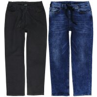 Übergrössen Top Jeans LAVECCHIA LV-502 Schwarz und Blau