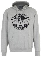 Übergrößen Kapuzen-Sweatshirt AHORN SPORTSWEAR Flying Angel schwarz 6 Farben 3XL-10XL