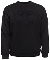Übergrößen Sweatshirt AHORN SPORTSWEAR Flying Angel schwarz 3 Farben 3XL-10XL