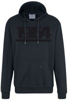 Übergrößen Kapuzen-Sweatshirt AHORN SPORTSWEAR Graphic Number schwarz 6 Farben 3XL-10XL