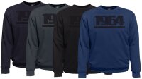 Übergrößen Sweatshirt AHORN SPORTSWEAR Graphic Number schwarz 3 Farben 3XL-10XL